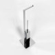 Стойка с ершом и держателем т/б Colombo Design MiniQ 18x18x67.5 см хром B5018.CR-RNE