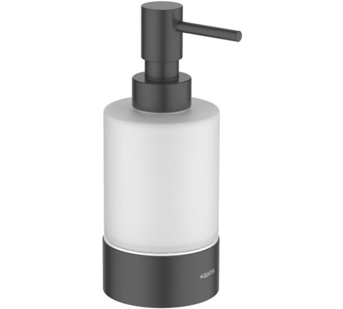 Дозатор для жидкого мыла настольный Aquatek Лира матовый черный AQ4429MB