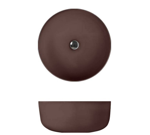 Раковина-чаша Kerasan Nolita 40х15 см без отверстия Borgogna matt 534475