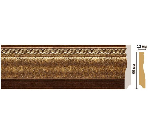 Плинтус напольный DECOMASTER 153-43 ДМ 95х12х2400 мм 153-43 ДМ