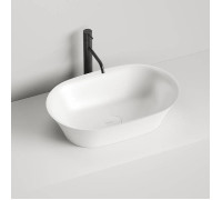 Раковина накладная Salini Mona 60х39х16.5 см S-Sense белый 110811G