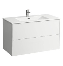 Тумба с раковиной Laufen Pro S 100x50x61 см 1 отверстие 2 ящика белый глянцевый 8.6496.2.261.104.1