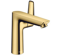 Смеситель для раковины Hansgrohe Talis E 150 однорычажный со сливным гарнитуром полированное золото 71754990