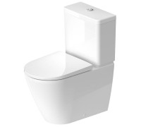 Унитаз-моноблок Duravit D-Neo 37x65 см безободковый белый 0944100005 / 2002090000