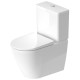 Унитаз-моноблок Duravit D-Neo 37x65 см безободковый белый 0944100005 / 2002090000