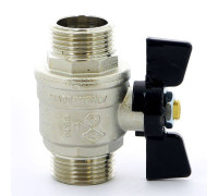 Кран шаровой Bugatti Oregon 327 1 Н-Н полнопроходной с бабочкой 03270032