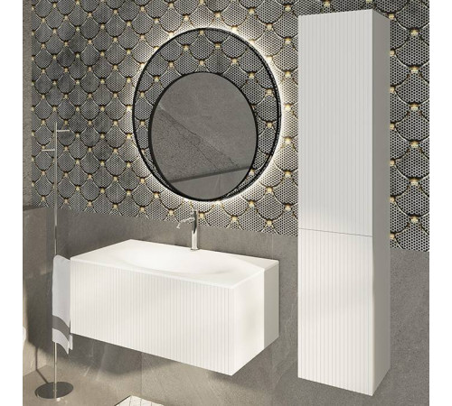 Комплект мебели для ванной Tiffany World Shape 102x52 см подвесной белый матовый SHAP100-B/547001 RAL 9003