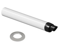 Труба коаксиальная полипропиленовая Baxi 80/125 мм L-1000 мм с наконечником KMT71408891