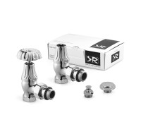 Комплект вентилей SR Rubinetterie Floral Old Style 1/2 угловой хром K337-1500C000