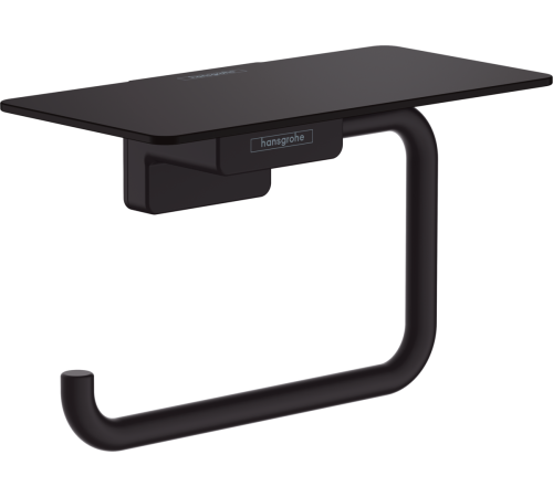 Держатель для туалетной бумаги с полкой Hansgrohe AddStoris Matt Black 41772670