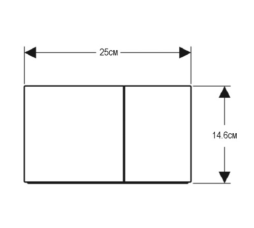 Клавиша смыва Geberit Sigma70 для двойного смыва черный матовый 115.622.14.1