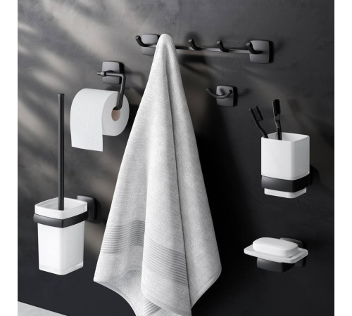 Набор аксессуаров для ванной и туалета AM.PM Gem черный AK90D2106B