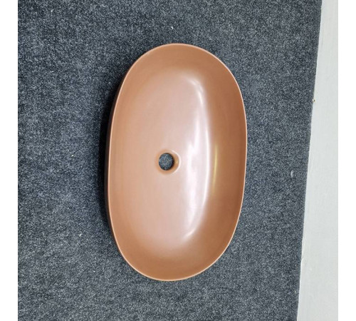 Раковина накладная Azzurra Elegance Circle 60x40 см Rame ECI60 RA