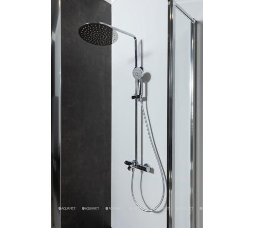 Душевая колонна с термостатом и изливом Bravat Waterfall латунь F639114C-A5-RUS