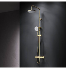 Душевая система AM.PM X-Joy с термостатом золото F0785A499