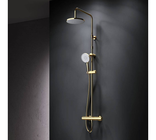 Душевая система AM.PM X-Joy с термостатом золото F0785A499