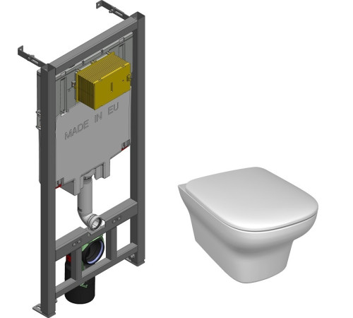 Унитаз подвесной с инсталляцией Jacob Delafon Vox сиденье микролифт без панели смыва E21772RU-00