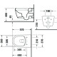 Унитаз подвесной Duravit ME by Starck Rimless 57х37 см 2529090000