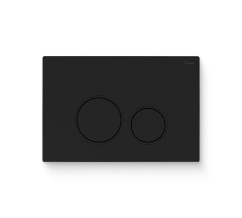 Кнопка смыва REHAU NOVA ORB 001 пластик черный матовый 521924