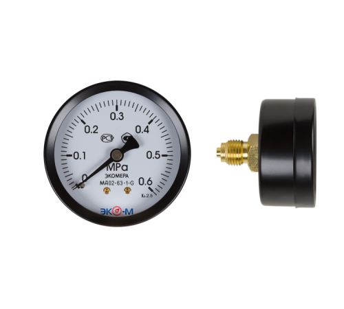 Манометр осевой Экомера МД02 Ø 50 мм 1/4 0.6 МПа МД0250G06МПаОИ