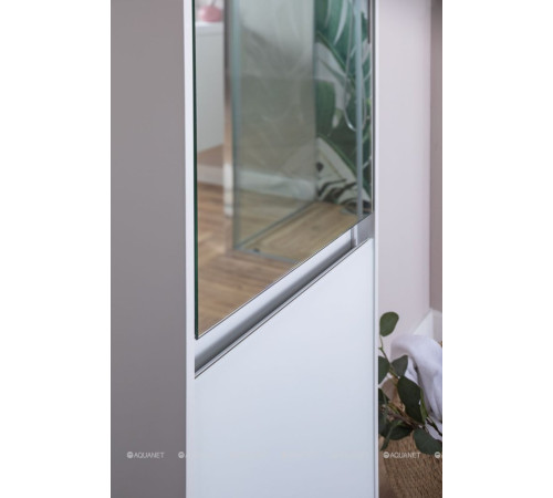 Шкаф-пенал Aquanet Гласс 35 белый 00196962