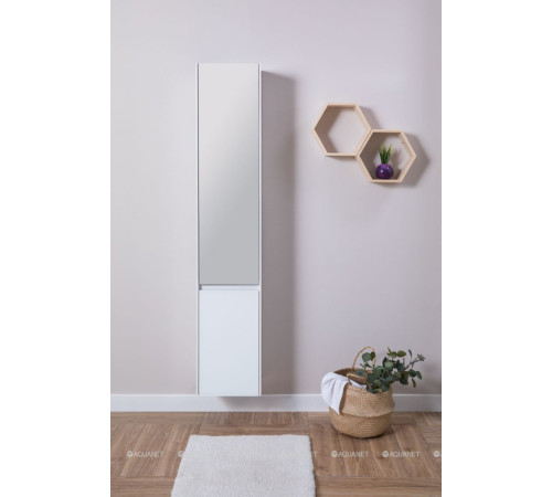 Шкаф-пенал Aquanet Гласс 35 белый 00196962