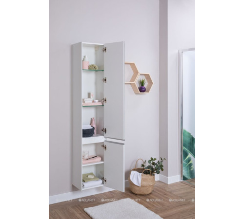Шкаф-пенал Aquanet Гласс 35 белый 00196962