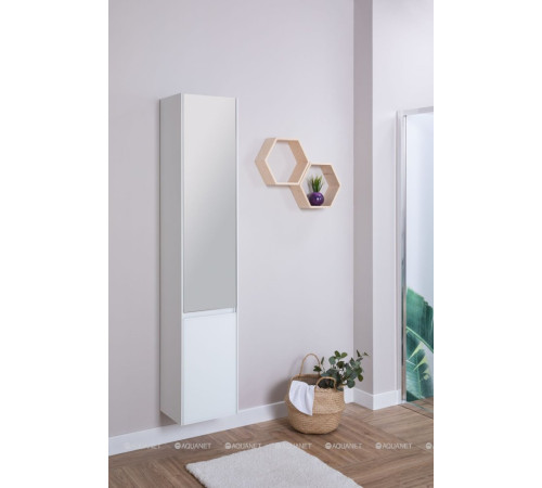 Шкаф-пенал Aquanet Гласс 35 белый 00196962