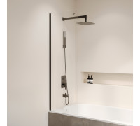 Шторка на ванну RGW SC-056B 300 мм профиль черный 351105630-14