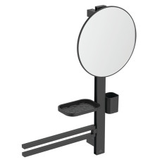 Комплект аксессуаров Ideal Standard ALU+ Beauty Bar S H=700 мм зеркало Ø 320 мм BD588XG