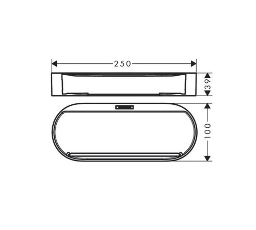Корзина для хранения Hansgrohe WallStoris черный матовый 27913670