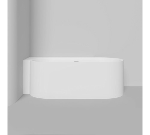Ванна угловая левая Salini Perla CL 180x90 см S-Stone белый матовый 1049202M