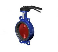 Затвор дисковый поворотный Tecfly VPI4448A DN100 PN16 межфланцевый с рукояткой VPI4448A-02EP0100