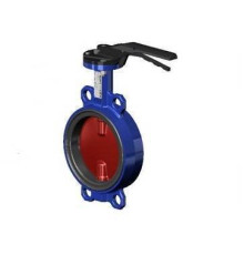 Затвор дисковый поворотный Tecfly VPI4448A DN100 PN16 межфланцевый с рукояткой VPI4448A-02EP0100