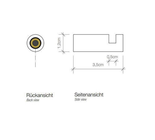 Крючок подвесной Decor Walther Mikado HAK1 белый матовый 0520150