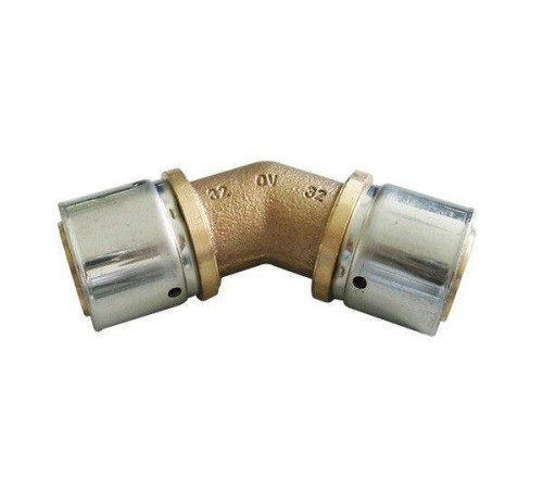 Угольник пресс REHAU RAUTITAN MX 45° 40 мм 1512951