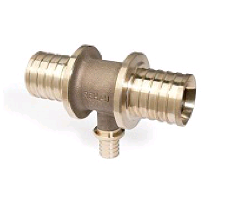 Тройник редукционный REHAU RAUTITAN RX+ 25-20-20 мм бронза 14570853001