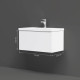 Тумба под раковину подвесная AM.PM Gem 75 см 1 ящик белый глянец M90FHX07521WG