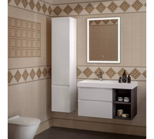 Пенал подвесной Kerama Marazzi Cubo 165 см левый белый матовый CUB.165Lh\WHT.M