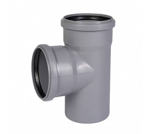 Тройник Ostendorf HT HTEA 87° 90/90 мм RAL 7037 114400