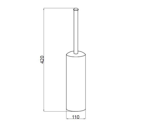 Ершик для унитаза Boheme Palazzo напольный золото 10109