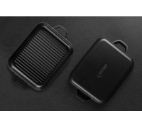 Форма для гриля и выпечки прямоугольная Hascevher HS DD GTV 2632 Black Mat A550032