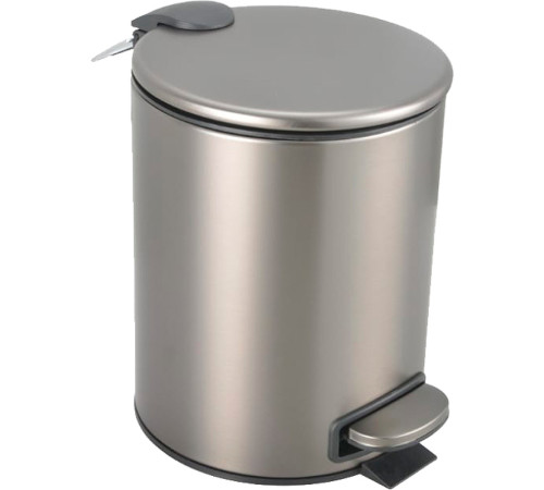 Ведро с крышкой напольное Boheme Uno 5 л оружейная сталь 10426-GM