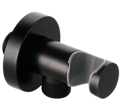 Шланговое подключение Kludi A-QA 1/2 с держателем ручного душа черный 605473900