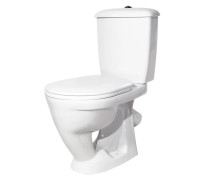 Унитаз-компакт Sanita Радуга Стандарт тарельчатый нижний подвод косой выпуск 41901110022