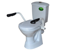 Унитаз-компакт Sanita Luxe Персона Премиум с двойным поручнем нижний подвод косой выпуск 42301120005