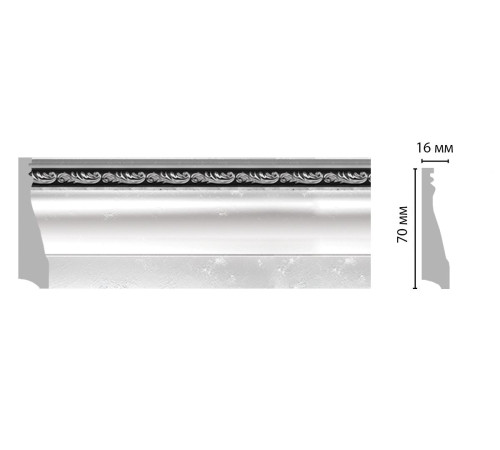 Плинтус напольный DECOMASTER 193 70х16х2400 мм 193-63