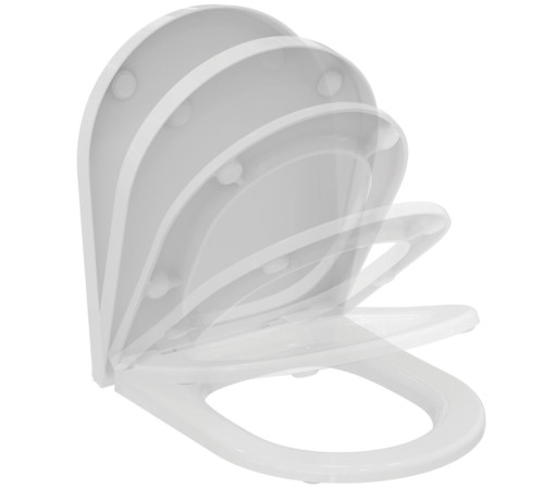 Сиденье с крышкой Ideal Standard La Dolce Vita микролифт дюропласт wrapover белое E330401