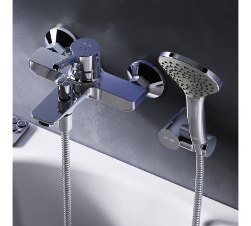 Смеситель для ванны и душа AM.PM X-Joy с душевым набором F85B15000