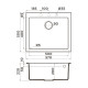 Кухонная мойка Omoikiri Bosen 57-BE Tetogranit 57x50 см ваниль 4993146